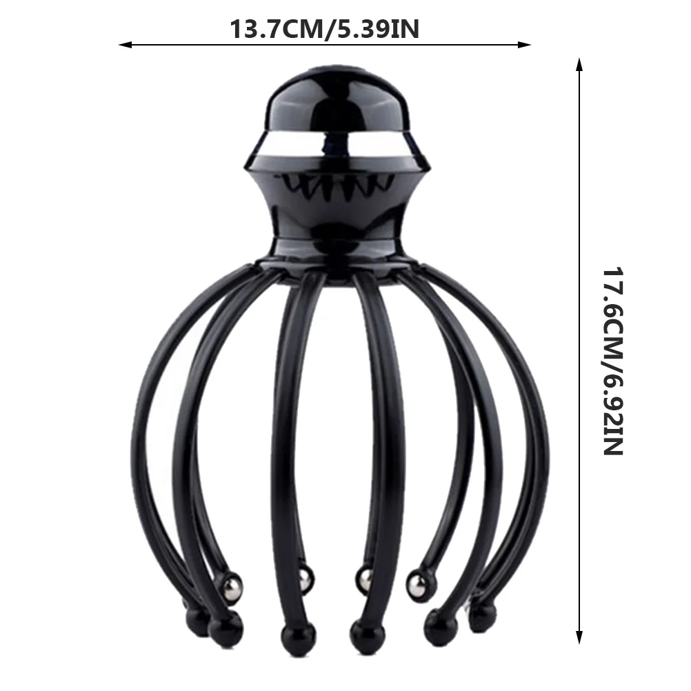 

Перезаряжаемый электрический массажер для кожи головы, черный уникальный дизайн когтей, портативный массажер для глубоких тканей, стимулятор акупунктурных точек, подарок