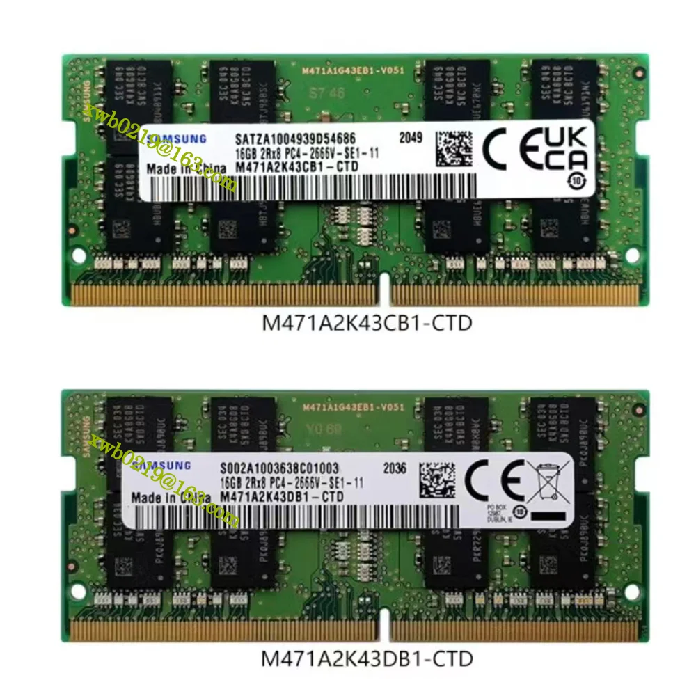 

Brand New Original Spot DDR4 16G 2666MHz 2Rx8 PC4-2666V M471A2K43CB1-CTD M471A2K43DB1-CTD Notebook Memory Module