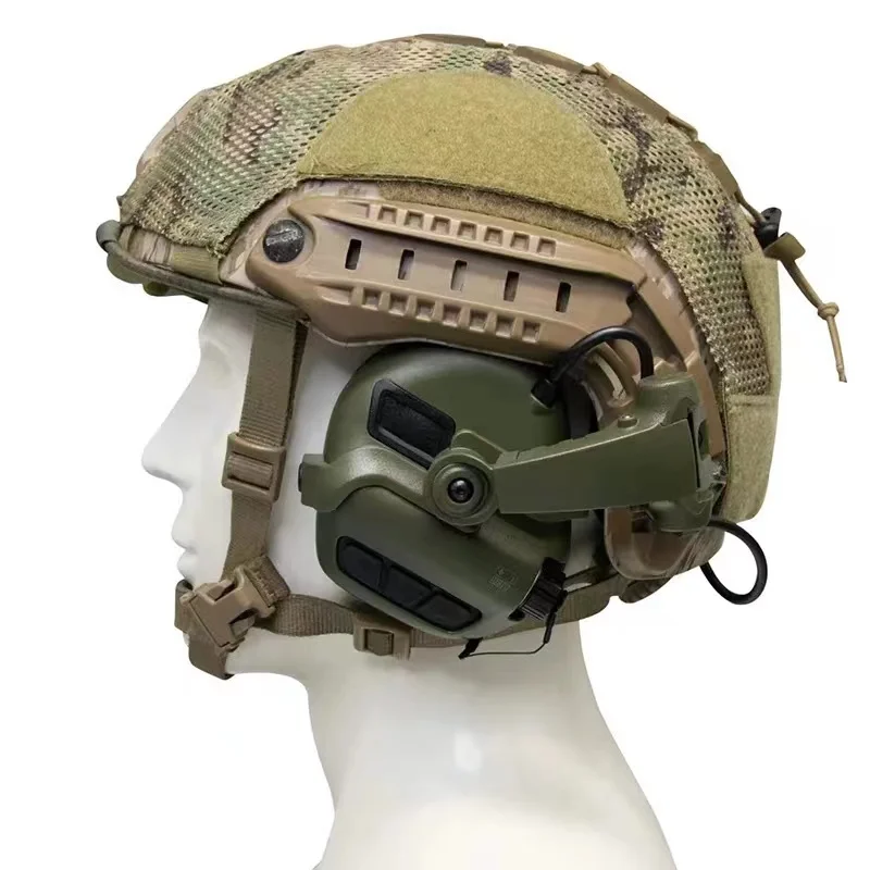 Ohr M31X-Mark3 Milpro taktischen Helm Headset Active Shooter Ohren schützer schießen Gehörschutz Ohren schützer mit Lichtbogens chiene