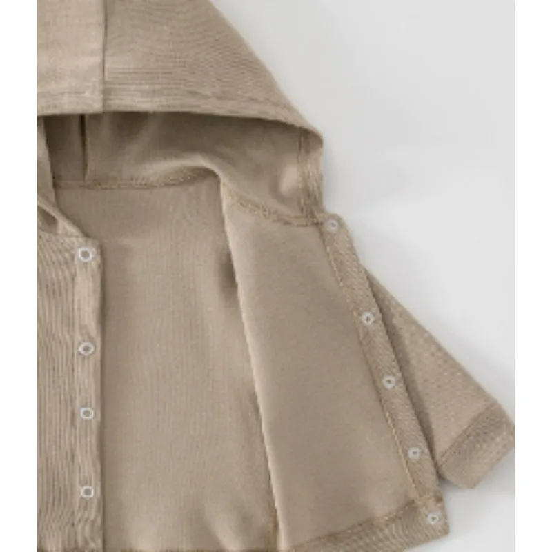 2026 New Childrens Jacket Autumn and Winter Little Kids Warm Fashionable Cute Infant Hooded Outing Cardigan