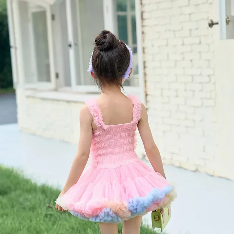 Girls Tutu Dress for Girls Baby Ball Gown Princess Party Vestido Casual Ruffled Bubble Photography Dresses Children Clothes