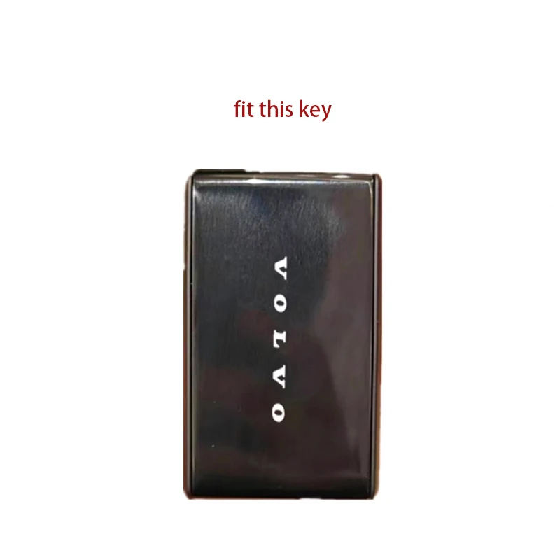 For Volvo EX30 2024 Leather Smart Remote Key Case Cover Holder Keychain