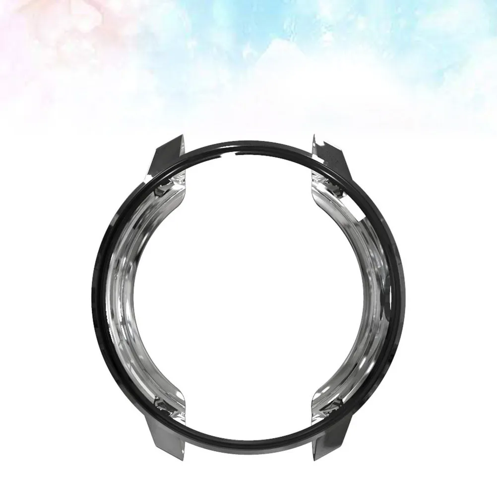 Flexible Tpu Watch Protective Cover Case Side Frame Scratch Proof Protective Shell Compatible for Garmin 3 Black