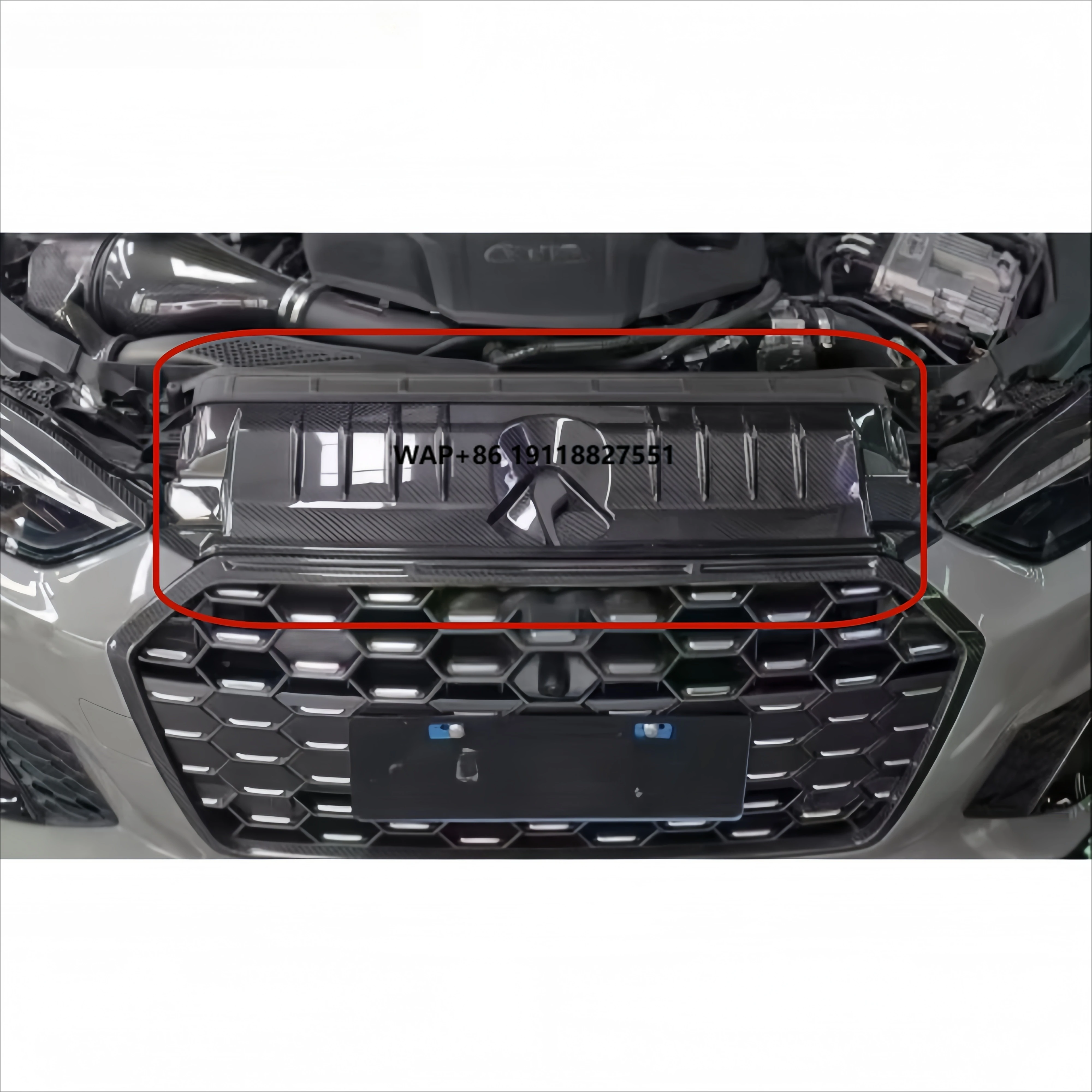 

Quality Assurance Preprg Dry Carbon Fiber Car Water tank Cover forA5 S5 2020-2023 Water tank Decorative Cover Car Hoods