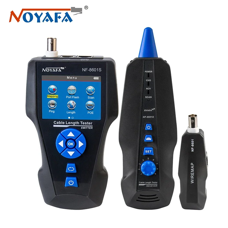 Noyafa NF-8601S Multifunction TDR Wire Tracker Toner Ethernet LAN Network Cable Tester for RJ11 45 BNC