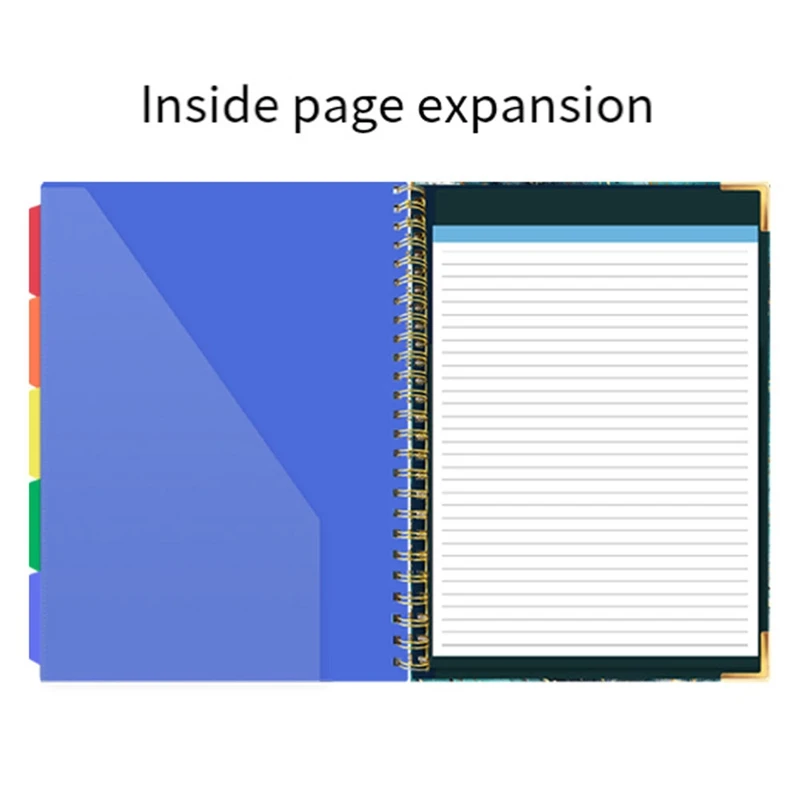 حافظات مزودة بمجلد حافظات تخزين ، 10 جيوب وقابلة لإعادة الملء ، دفتر مبطن للورق ، متين ، مقاس ، × 11 بوصة