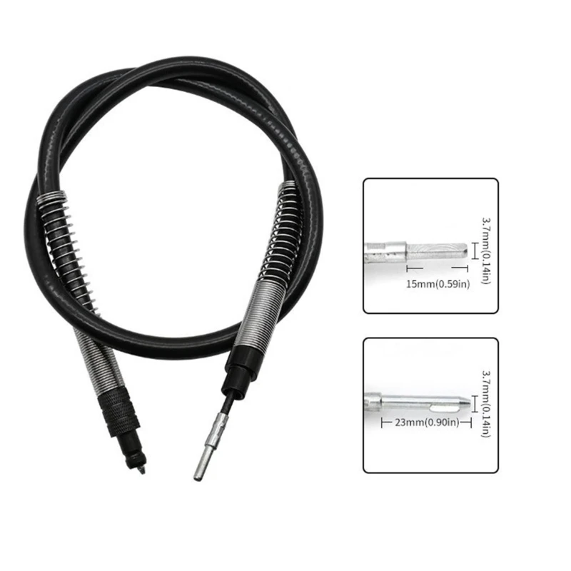Extensión amoladora con eje Flexible, herramienta rotativa, cable extensión taladro Flexible para amoladora eléctrica,