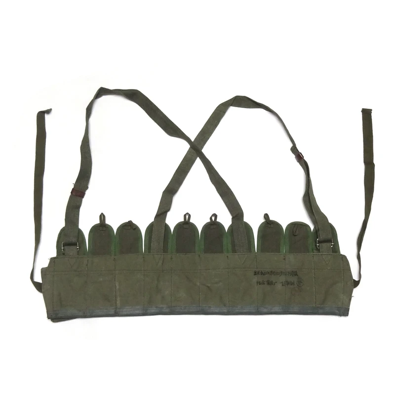 الأصلي الجيش الصيني حرب فيتنام SKS الصدر تلاعب الميدان والعتاد SKS Bandoliers الحقيبة #4