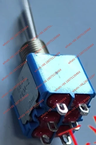 

10PCS 5646AB small button switch 6-pin 2-speed self-locking ON-ON thread 12mm rocker switch