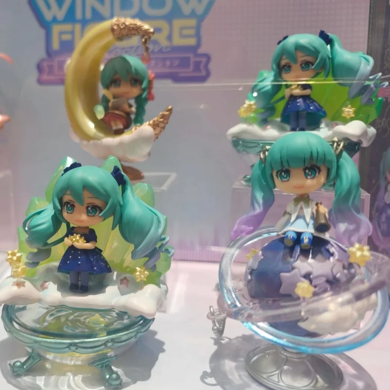 

Хацунэ Мику Истории сияющего ночного неба Симпатичная слепая коробка Модель Гаражный комплект Модель Настольный декоративный орнамент Модный игровой подарок