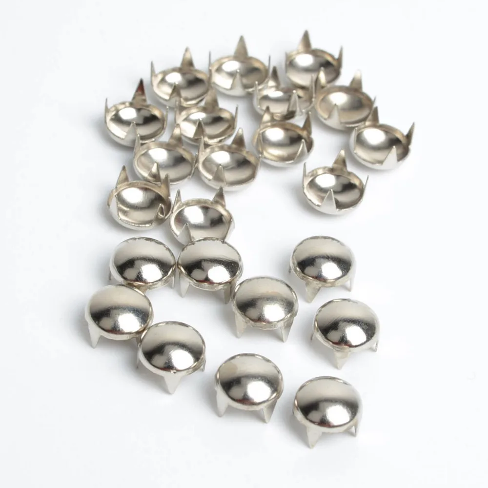 Metal Spike Rivets, Round Studs, Punk Rock, Leather, Clothes Sewing Rivet, Shoes, Bags, Belt, DIY Parts Decor, 10mm, 100Pcs