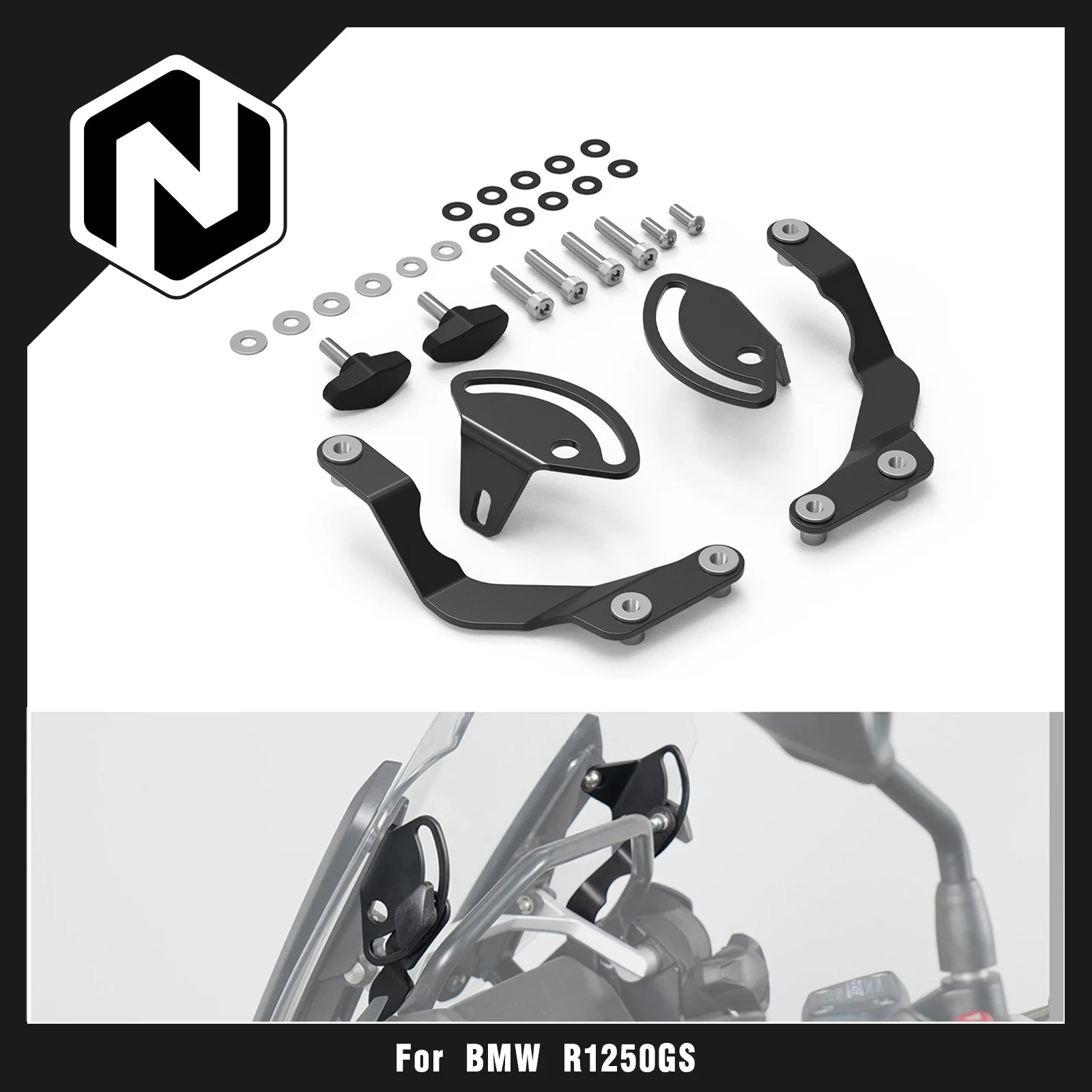 

Комплект стабилизатора лобового стекла мотоцикла для BMW R1250GS 2018-2022 R1250GS Adventure 2018-2024 R1200GS 13-19 R1200GS ADV 14-19