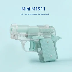 3D Gravity Model Gun Mini Glock Toy Gun Luminous Transparent Shell Trendy Stress Relief Toys Birthday Halloween Christmas Gift