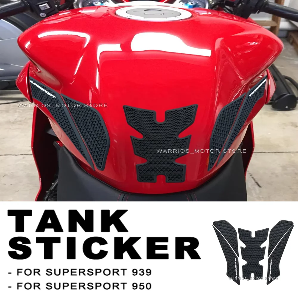 

For Ducati SuperSport 939 950 SuperSport 950 Motorcycle Anti-slip Tank Pads Sticker Side Gas Knee Grip Traction Pads