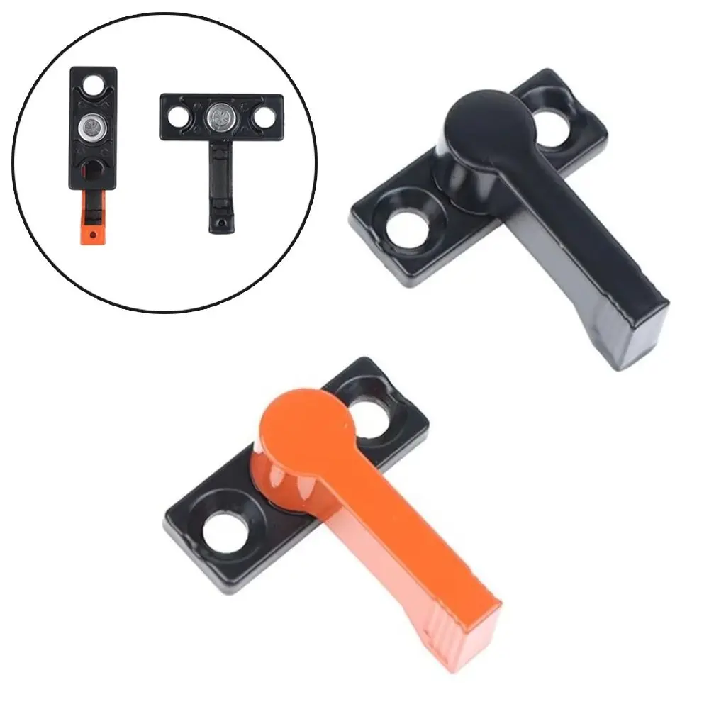 Zinc Alloy Locking Pin Fire Buckle Push Type Door Transmission Accessories 360° Rotation T-Shaped Design