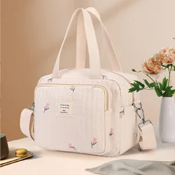 Korean Style New Bear Embroidered Mommy Bag, High-end Mother and Baby Mommy Bag, Lightweight Cross-body Handbag for Going Out