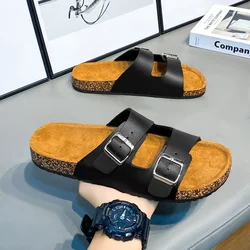 Outdoor Men Slippers Summer Couple Beach Shoes Non-slip Mens Casual Shoes Slip on Comfortale Lightweight Men Sandals
