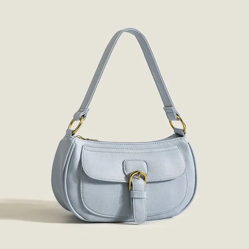 

Trendy Korean-style simple casual versatile solid color handbag