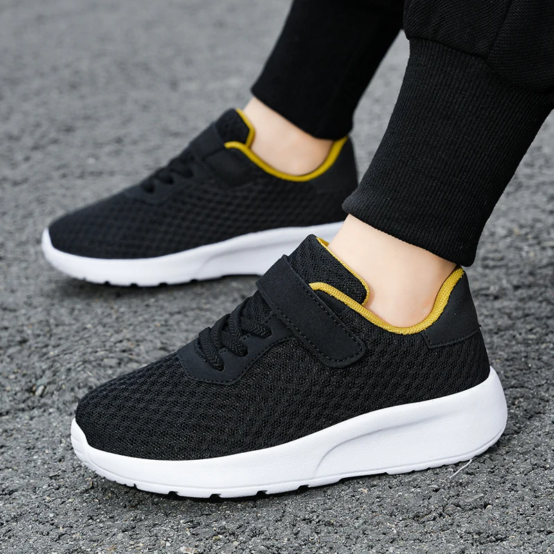 Sport Kinder Atmungsaktive Turnschuhe Jungen Sport Laufschuhe Bequeme Kinder Mädchen Freizeit Trainer Schule Mesh Walking Schuhe – Detail 12