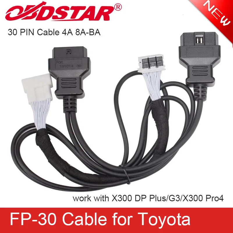 obdstar-fp-30-cable-for-toyota-30-pin-cable-4a-8a-ba-proximity-all-keys-lost-bypass-pin-used-with-x300-dp-plus-g3-x300-pro4