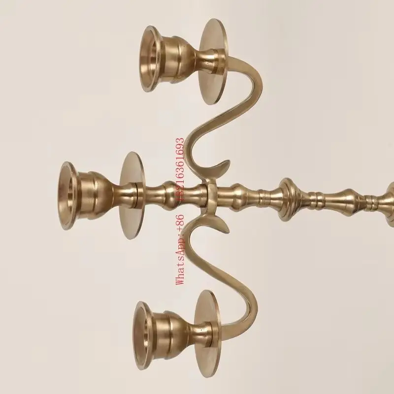 NEW   European Style Minimalist Retro Candle Holder Decoration Luxurious Restaurant Wedding Candle Holder