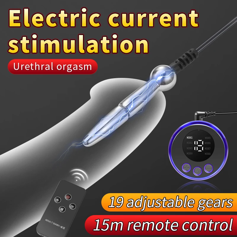 Tens Penis Electro Sex Estim Penis Plug Electrostimulator Uretal Plug Electrosex Dilator Urethal Electric Penis Stimulator