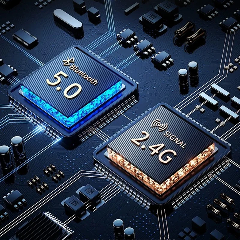 ماوس ألعاب لاسلكي من Xiaomi وضع مزدوج بلوتوث 2.4G DPI قابل للتعديل من النوع C قابل لإعادة الشحن، ماوس مريح صامت، بطارية متينة