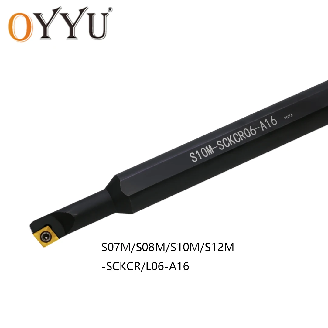 

Инструменты для внутренней токарной обработки OYYU, 75 градусов, резак с ЧПУ S07M S08M S10M S12M SCKCR06 A16, адаптация CCMT06