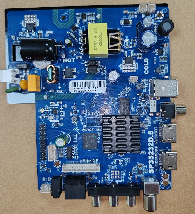

sp35232d.5 SP352L32D.54X 50W 4-core WiFi network TV motherboard tested, physical photos for35--85V 200--600MA 25W