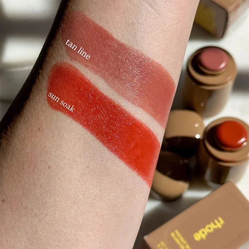 الموضة الأصلية العلامة التجارية الجديدة Lemontini صابون الشمس تان خط أحمر الخدود كريم مرآة لوضع المكياج كريم وجه الزجاج الحليب ترطيب دائم #3