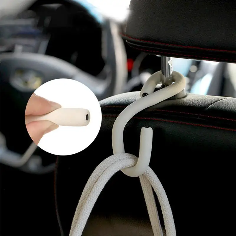 S Hooks Desktop Phone Holder Cable Ties Multi-functional Desk Phone Support Car Accessories Interior Organizer For Back Seat