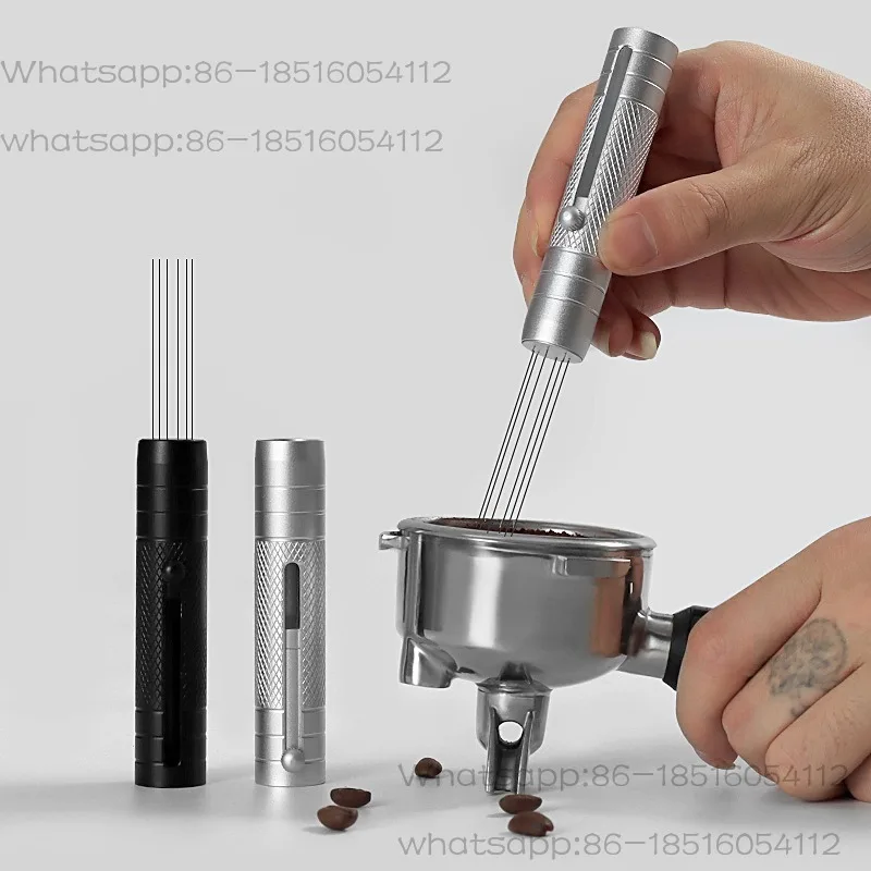 Coffee cloth powder needle powder agglomerated scattered evenly Powder cloth device Stainless steel with telescopic magnetic