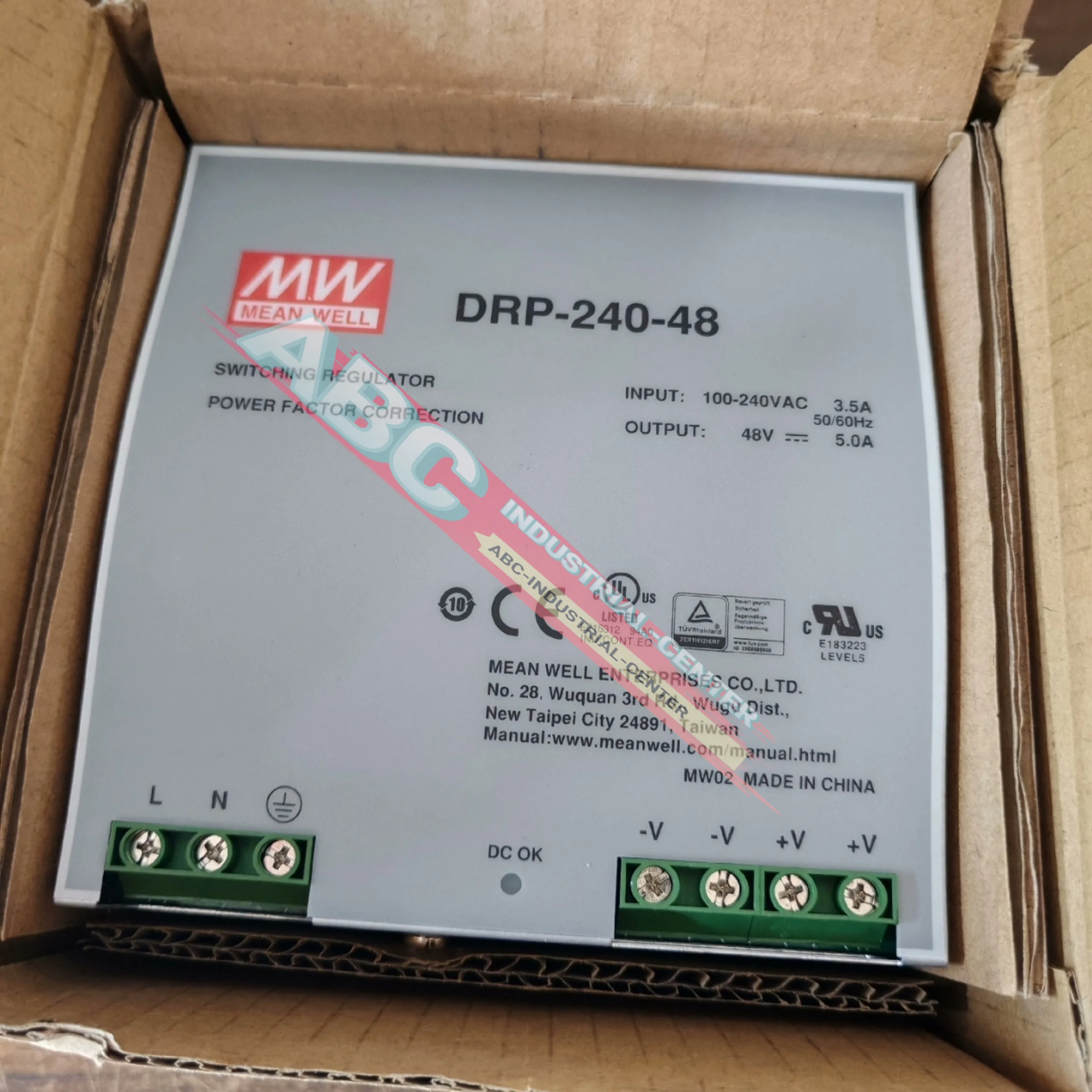 Nouveau DRT-240-24 d'origine |   24V DRT-240-48 |   Alimentation à interrupteur 48 V