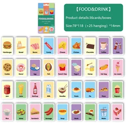 Geoptimaliseerde Engelse woordenschat Flashcards: een must-have voor geletterdheid van de kleuterschool Verlichting Dit leuk leren educatief speelgoed
