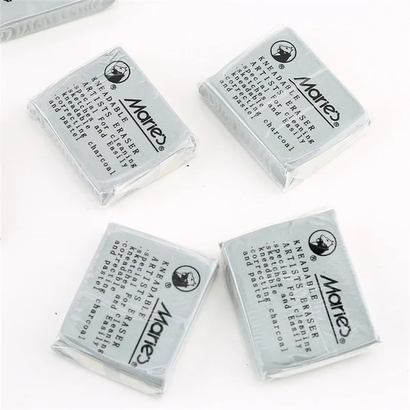 1 buah penghapus karet empuk plastis sorot sketsa siswa alat tulis perlengkapan seni penghapus pensil plastisin baru