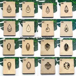 Japan Steel Blade Rule Die Cut Steel Punch Teardrop Earrings Cutting Mold Wood Dies for Leather Cutter for Leather Crafts