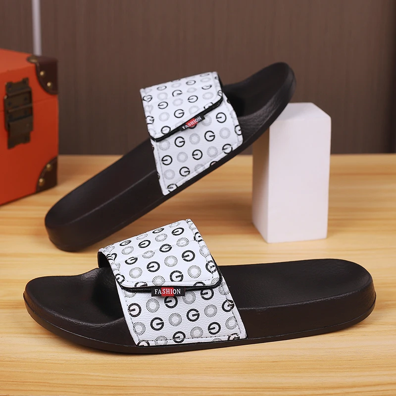 

YRZL Slides for Men 2025 Summer Sandals Breathable Lightweight Slippers Anti-Slip Thick Sole Mens House Shoes Outdoor Casual