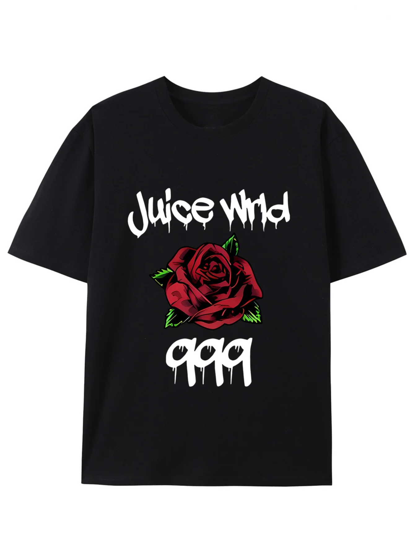 Juice Print T-shirt, Street hip-hop, men's cotton T-shirt, summer casual short sleeve T-shirt