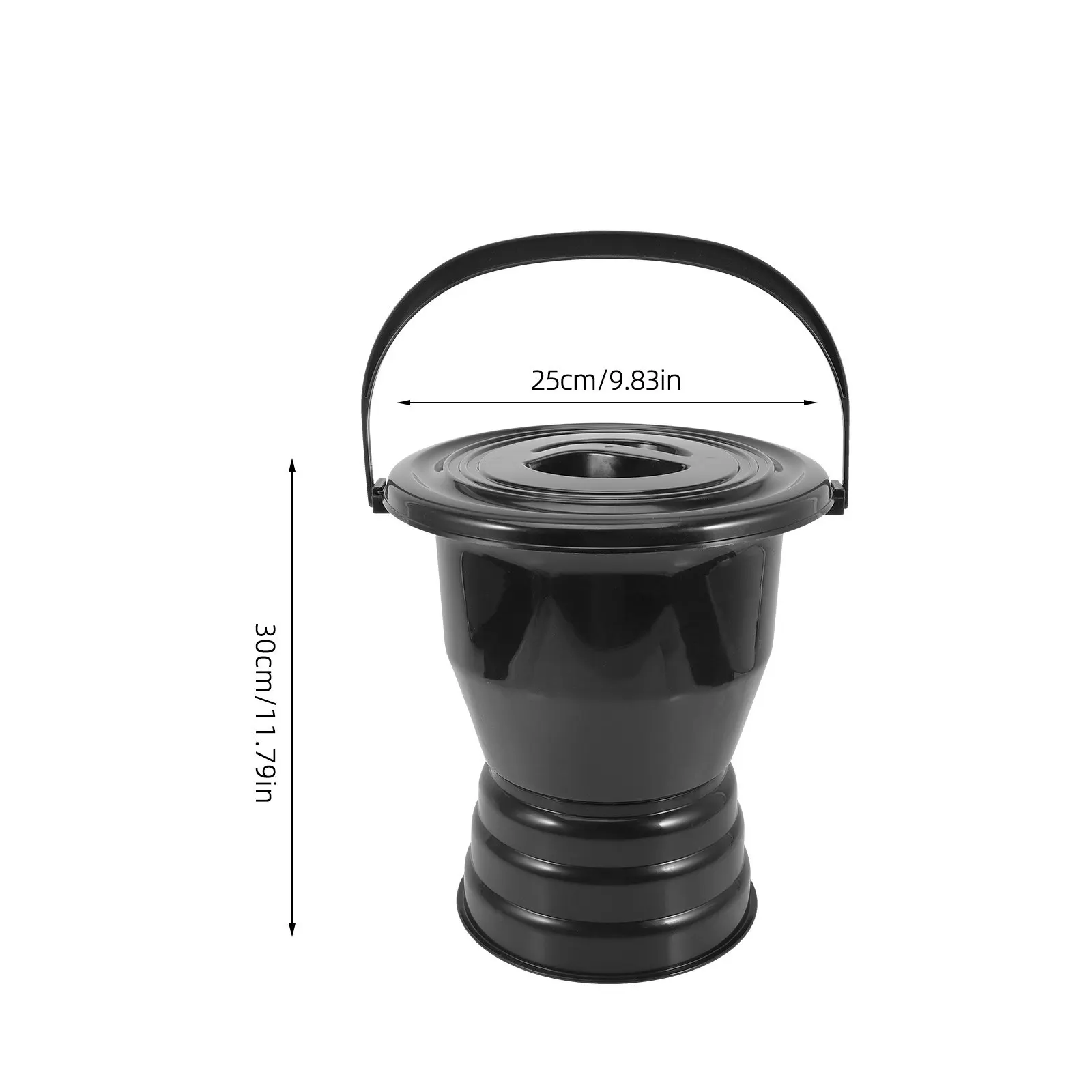 Thicken Chamber Pot Portable Plastic Urinal Pot Elderly Kids Covered Non-Slip Home Hospital Multi-Function Spittoon