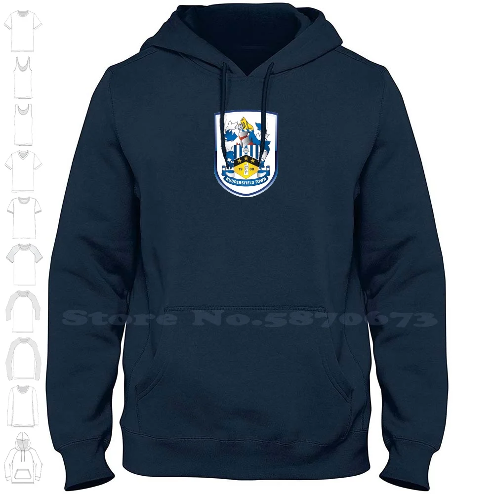 Huddersfield Town Logo Casual Clothing Sweatshirt Printed Logo 100% Cotton Hoodie