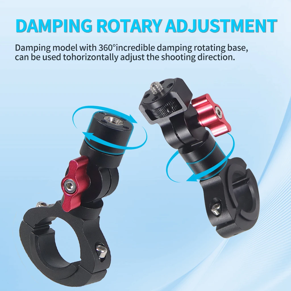Motorrad Fahrrad Lenker Quick Release Clamp Halterung für GoPro 13 12 11 OSMO 360 Action 5Pro Insta360 GO 3S Stand Licht Halter – Detail 7