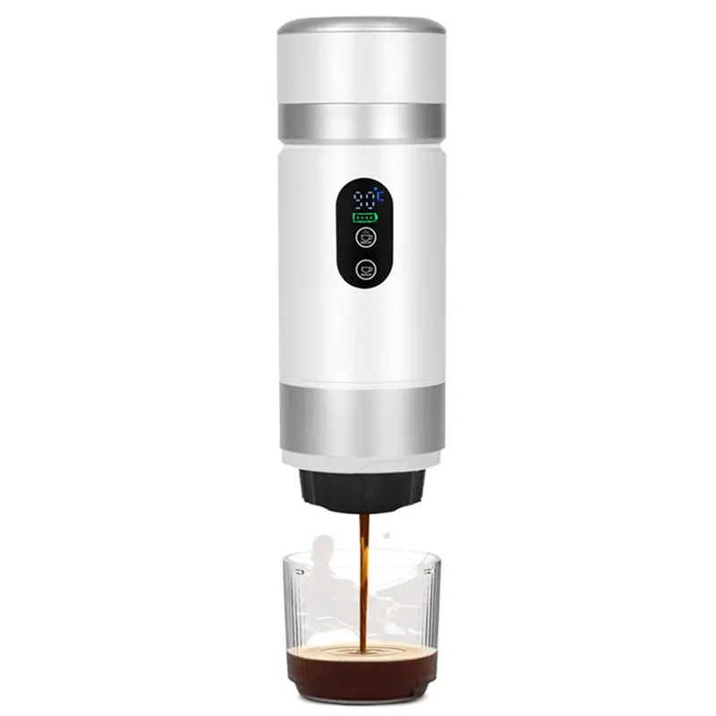 B47B-Self-Heating Portable Coffee Machine 80Ml 20Bar Espresso Coffee Maker For Travel Office Ground& Capsule Compatibility A