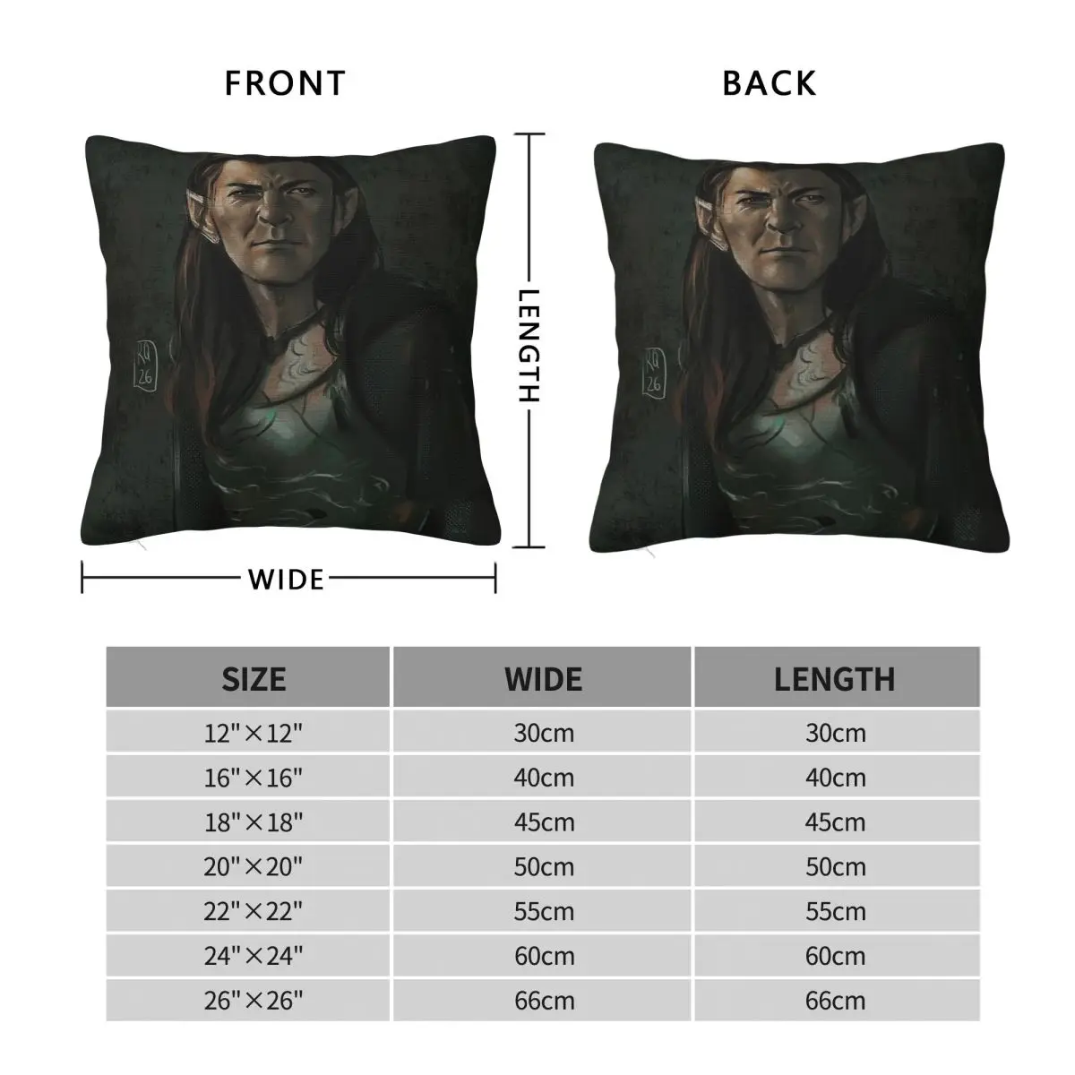Adar Lord-father Square Pillowcase Polyester Linen Velvet Creative Zip Decor Pillow Case Room Cushion Cover 45x45