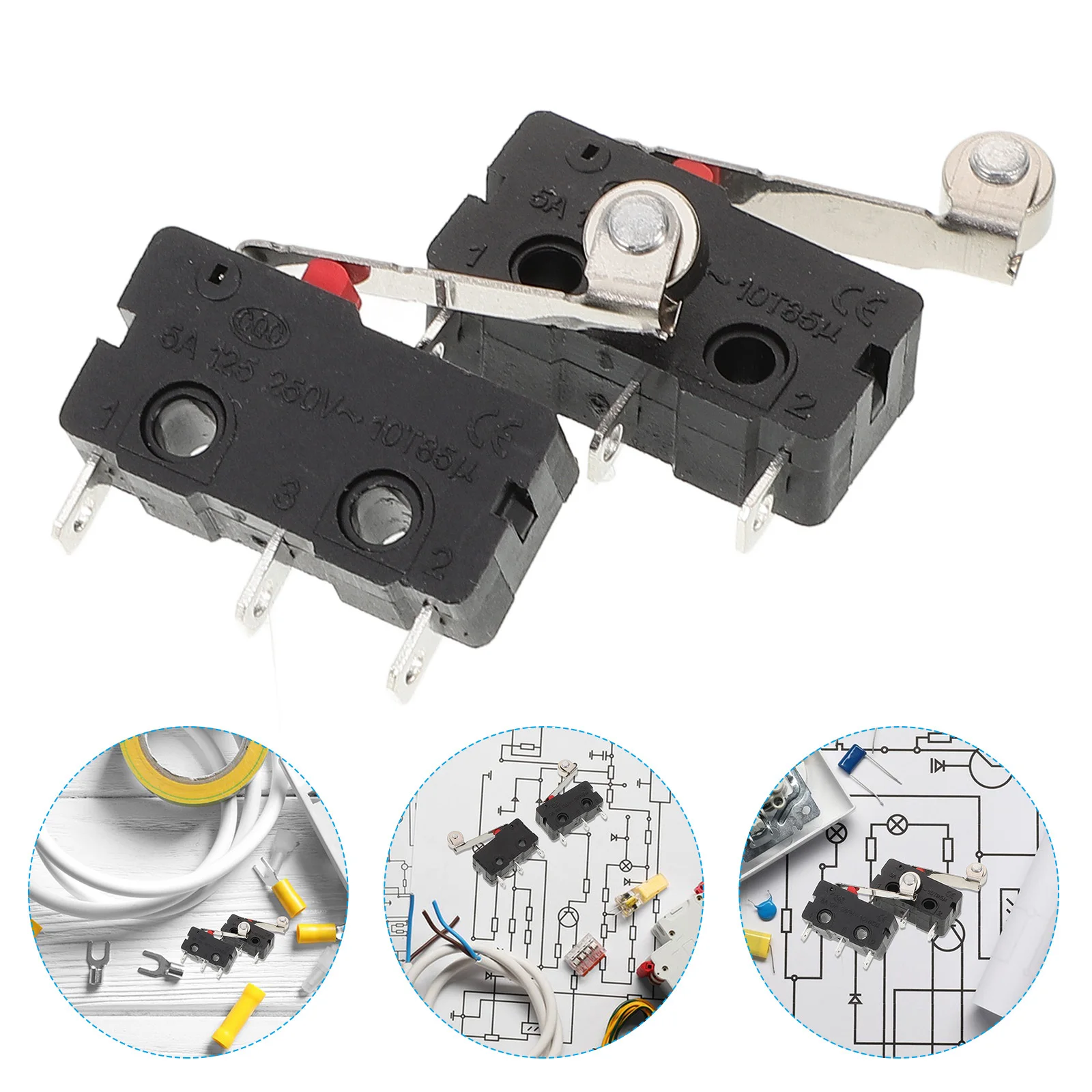 

10Pcs Limit Switch Normally Open Appliance Door Switch Ppa Metal Material Durable Easy Install Precise Control