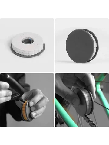 Bicycle chain oiling tool, lubrication and maintenance device, chain roller type chain oiling device