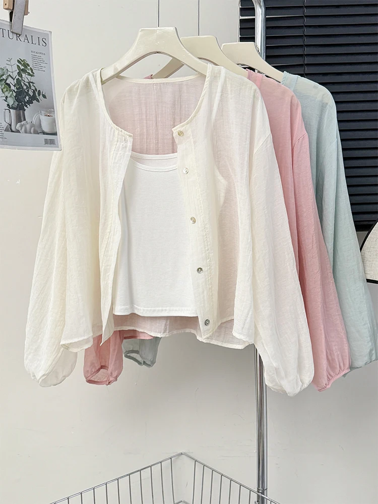 Estate Nuovo Allentato Lungo Sve Micro Trasparente irt Donna Misto Sle Sottile Tuta Sportiva Top Versione Coreana Miss Jo Miss