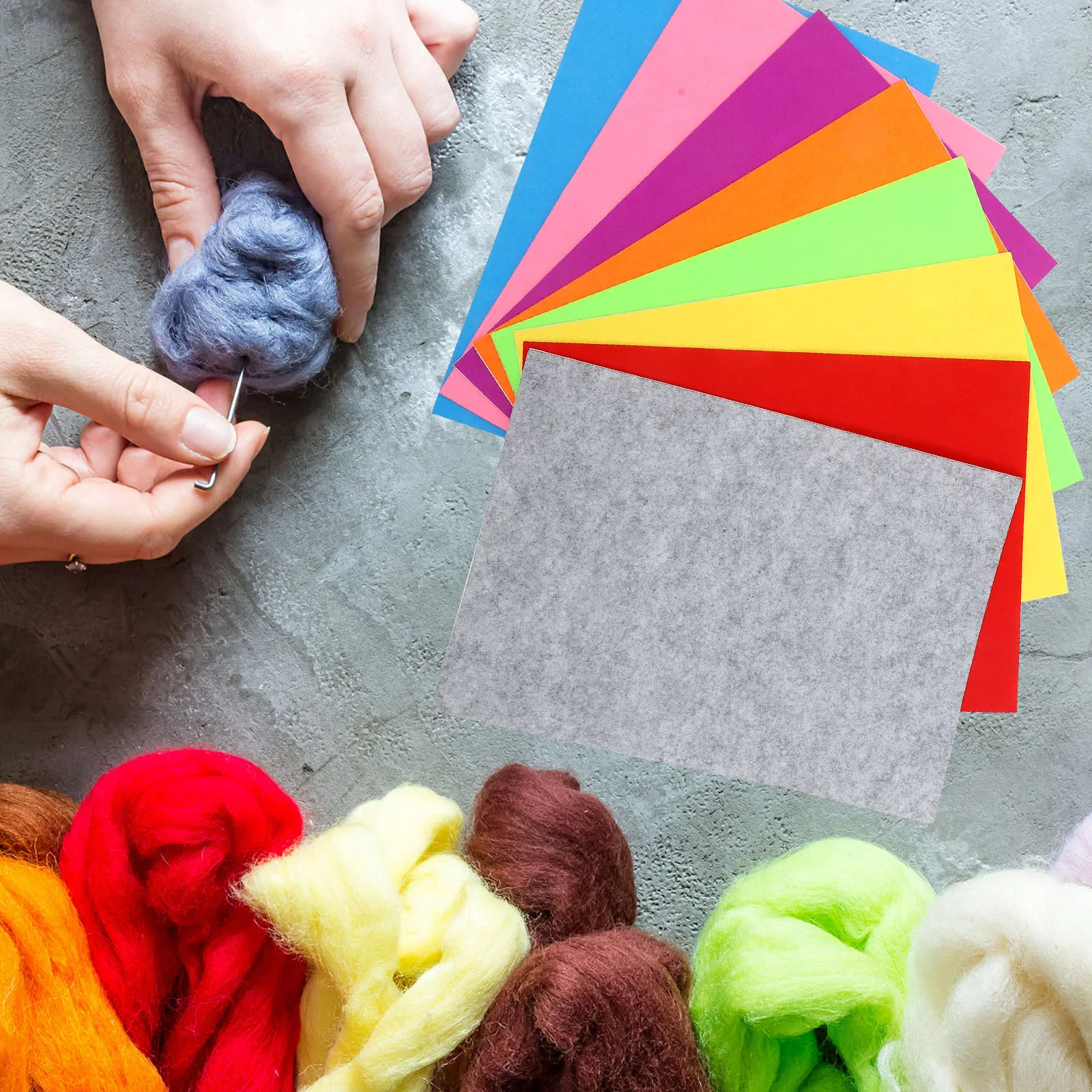 8 قطعة لاصق لاصق دعم ورأى ورقة صياغة النسيج الملونة DIY بها بنفسك المواد عطلة الديكور الاطفال اللعب صفائح ملونة