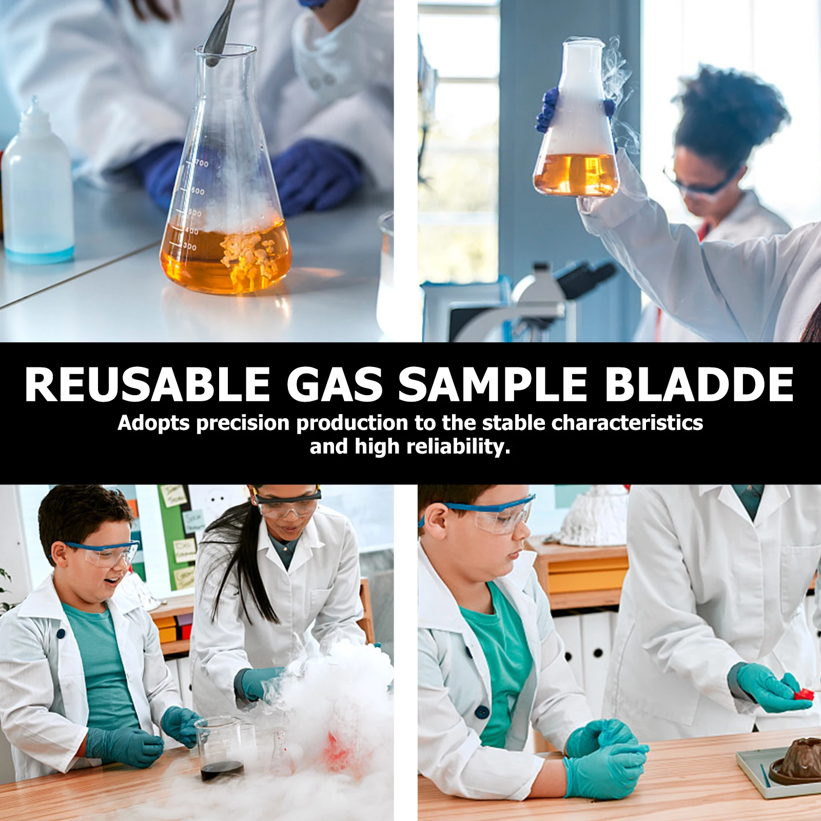 

Laboratory Gas Sampling Bladder 5# Medium Size Natural Rubber Balloon for School Labs Indoor Collection Reusable Sample Bladder
