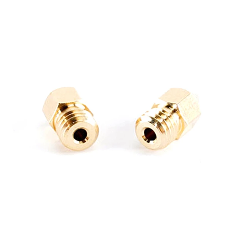 10PCS MK8 Pointed Brass Nozzle 3D Printer Extruder Nozzles DIY Nozzle Print Head Consumables 1.75/0.5Mm