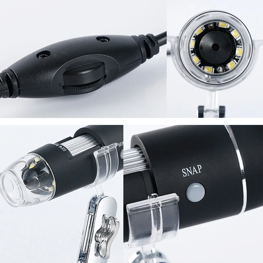 

USB Digital Microscope High Resolution Clear Image 8LED Compatible WIN 7 8 10 Adjustable LED Electron Instrument